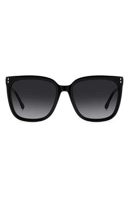 Isabel Marant In Love 57mm Gradient Square Sunglasses in Black/Grey Shaded at Nordstrom