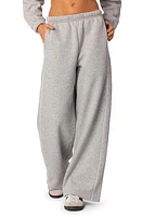 EDIKTED Autumn Cotton Blend Sweatpants Gray-Melange at Nordstrom,