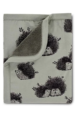 Oilo Hedgehog Reversible Cuddle Blanket in Green at Nordstrom