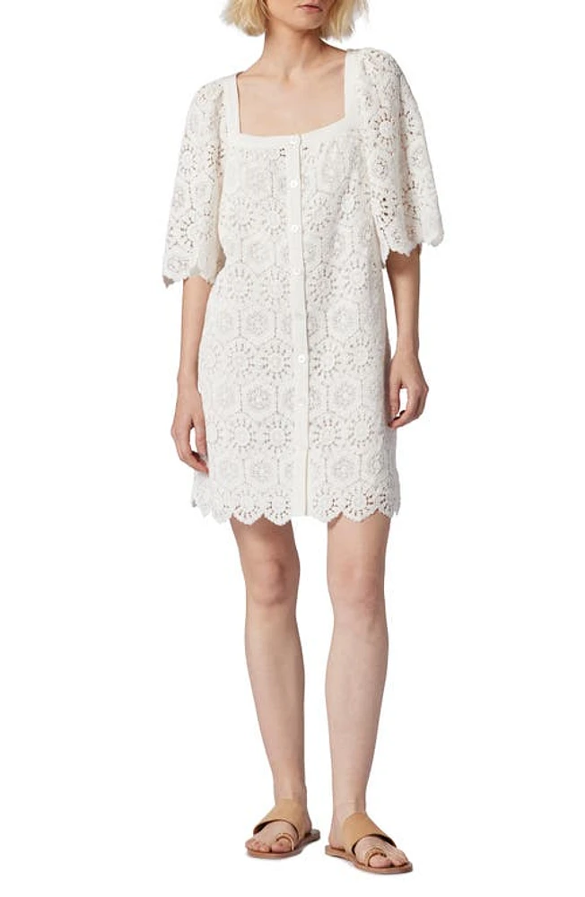 Joie Leona Crochet Dress in Porcelain at Nordstrom, Size Small