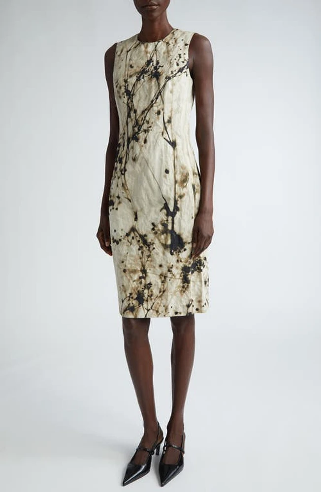 Lafayette 148 New York Harpson Floral Sleeveless Sheath Dress Plaster Multi at