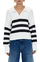 Pistola Arlo Stripe Cotton Polo Sweater at Nordstrom,