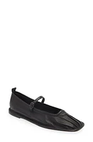 HEREU Dansa Pleated Toe Mary Jane Flat in Black at Nordstrom, Size 7.5Us