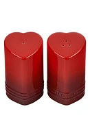 Le Creuset Heart Salt & Pepper Shaker Set in Cerise at Nordstrom, Size One Size Oz