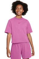 Nike Kids' Sportswear Cotton Crop T-Shirt at