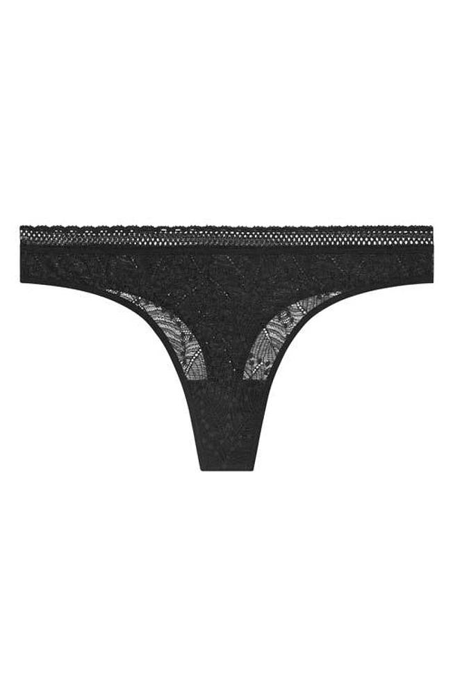 Simone Perele Comete Lace Tanga Black at Nordstrom,