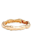 Open Edit Crinkle Tube Stretch Bangle in Gold at Nordstrom