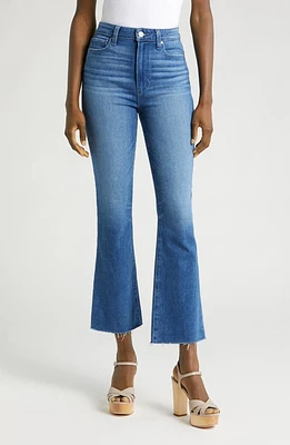 PAIGE Claudine High Waist Frayed Hem Flare Jeans Stardom at Nordstrom,