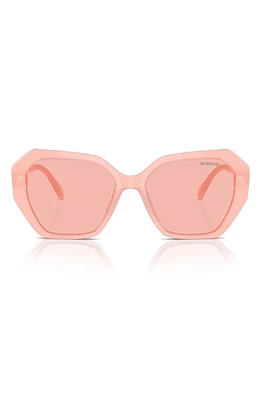 Swarovski 56mm Photochromic Irregular Sunglasses in Pink at Nordstrom