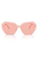 Swarovski 56mm Photochromic Irregular Sunglasses in Pink at Nordstrom