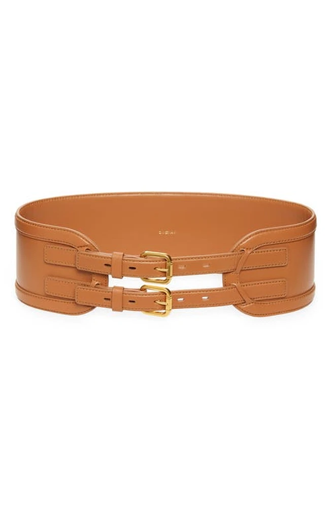 Zimmermann Double Buckle Leather Belt in Avalon at Nordstrom, Size X-Small