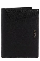 Tumi Nassau L-Fold Leather Wallet in Black Texture at Nordstrom