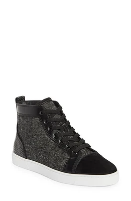 Christian Louboutin Louis Junior Orlato High Top Sneaker Black at Nordstrom,