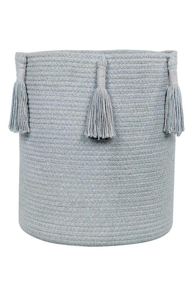 Lorena Canals Tassel Basket in Pearl Blue at Nordstrom