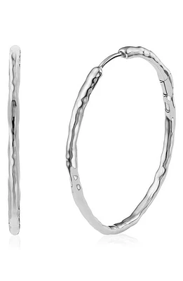 Monica Vinader Siren Muse Large Hoop Earrings in Silver at Nordstrom