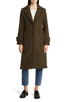 Sam Edelman Notch Collar Longline Wool Blend Coat at Nordstrom,