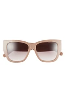 Marc Jacobs 55mm Cat Eye Sunglasses in Beige Brown/Brown Gradient at Nordstrom