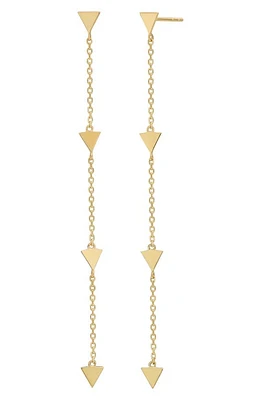 Bony Levy 14K Gold Linear Drop Earrings in 14K Yellow Gold at Nordstrom