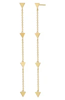 Bony Levy 14K Gold Linear Drop Earrings in 14K Yellow Gold at Nordstrom