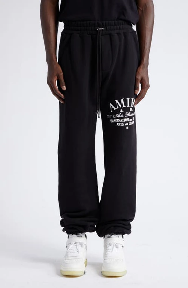 AMIRI Arts District Graphic Joggers Black at Nordstrom,