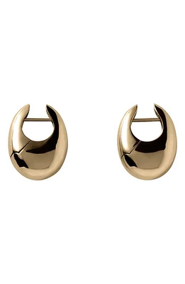 Annika Inez Sloping Hinge Hoop Earrings in Gold at Nordstrom