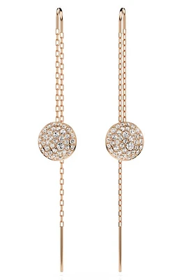 Swarovski Meteora Threader Earrings in Rose Gold at Nordstrom