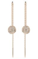 Swarovski Meteora Threader Earrings in Rose Gold at Nordstrom