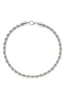 Lady Grey XL Rope Chain Necklace in Silver at Nordstrom