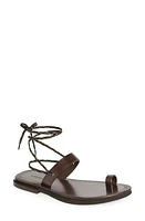 Dries Van Noten Ankle Strap Toe Ring Sandal Qu110 Dbrown704 at Nordstrom,