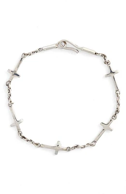 Caputo & Co. Men's Multicross Sterling Silver Bracelet at Nordstrom