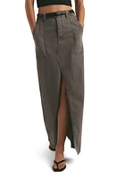 Favorite Daughter The Sadie High Waist Utility Denim Maxi Skirt Kalamata at Nordstrom,