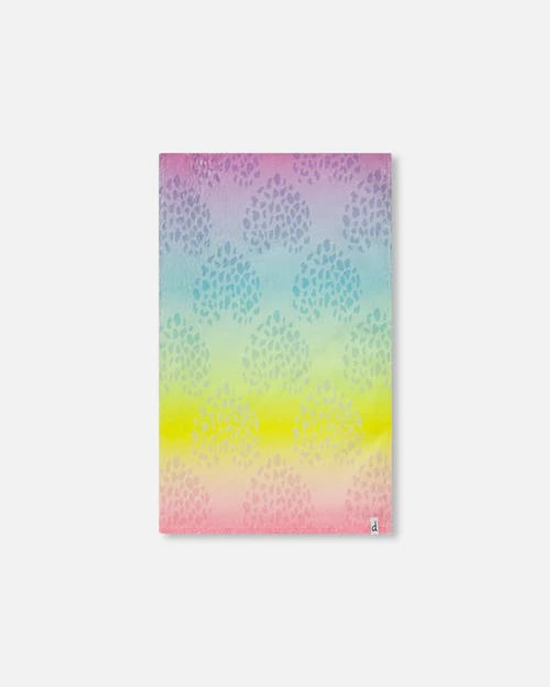 Deux Par Deux Girl's Beach Towel Printed Gradient Rainbow at Nordstrom