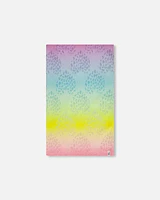 Deux Par Deux Girl's Beach Towel Printed Gradient Rainbow at Nordstrom