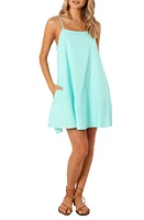 Petal & Pup Silvia Cotton Linen A-Line Dress Azure Blue at Nordstrom,