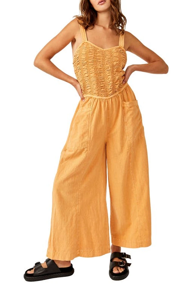 Free People Forever Always Cotton Wide Leg Jumpsuit at Nordstrom,