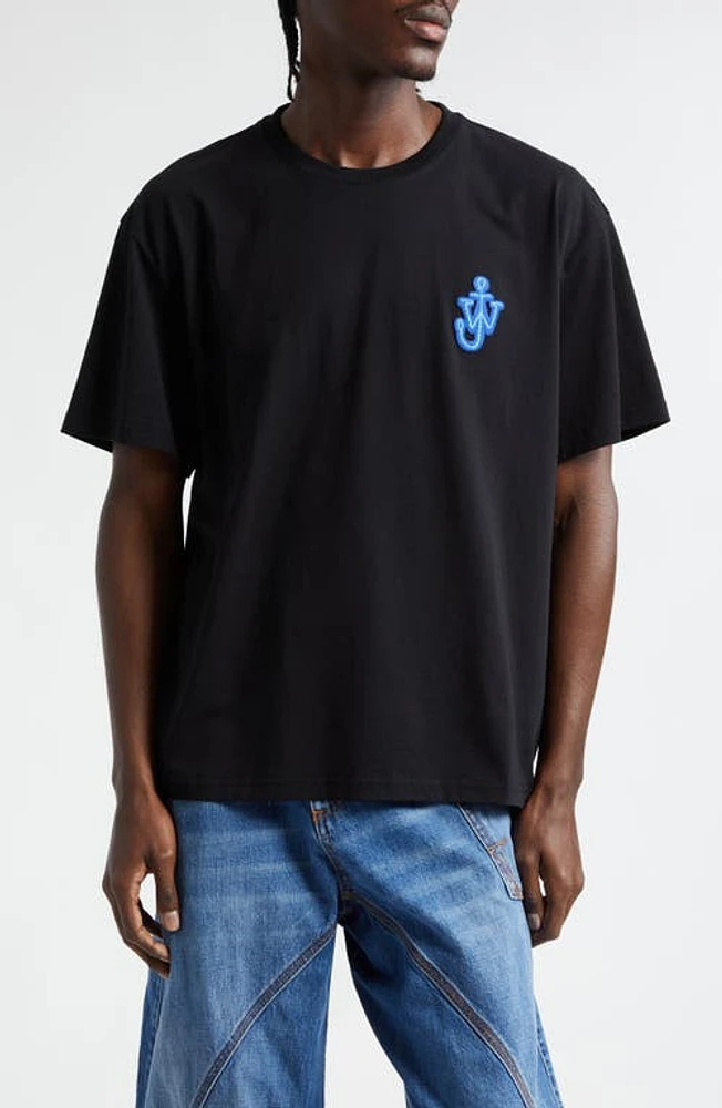 JW Anderson Anchor Logo Patch Cotton T-Shirt at Nordstrom,