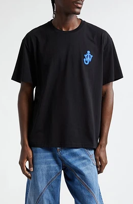 JW Anderson Anchor Logo Patch Cotton T-Shirt at Nordstrom,