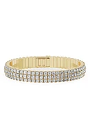 Jennifer Fisher 18K Gold Triple Row Diamond Bangle Bracelet - 21.54 ctw in 18K Yellow Gold at Nordstrom, Size 6.5