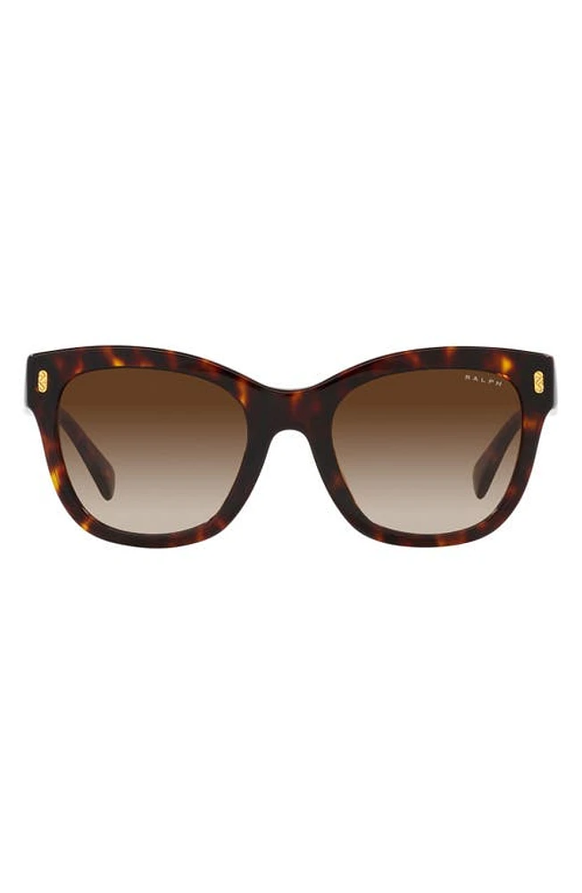 RALPH 52mm Gradient Oval Sunglasses in Shiny Hava at Nordstrom