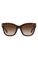 RALPH 52mm Gradient Oval Sunglasses in Shiny Hava at Nordstrom