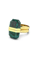 Swarovski Lucent Set of 2 Stacking Rings in Emerald Gos at Nordstrom