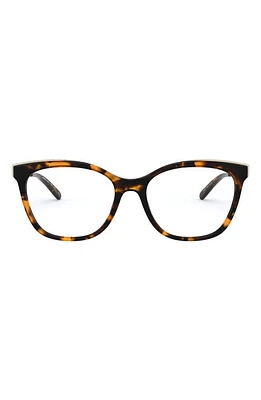 Michael Kors 54mm Square Optical Glasses in Dark Tort at Nordstrom