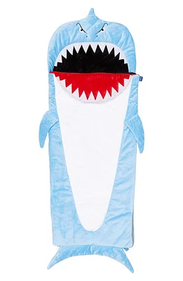 Bixbee Shark Fleece Sleeping Bag in Blue at Nordstrom