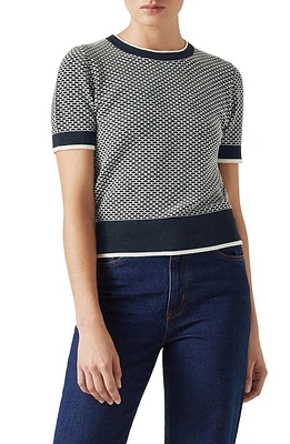 LK Bennett Honey Sweater in Navy/Ivory at Nordstrom, Size X-Small