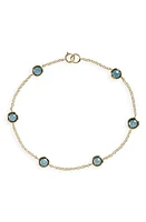 Ippolita Lollipop 6-Stone Station Bracelet in Green Gold at Nordstrom, Size 7.5