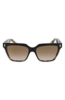 Cutler and Gross 57mm Square Sunglasses in Camouflage/Brown Gradient at Nordstrom