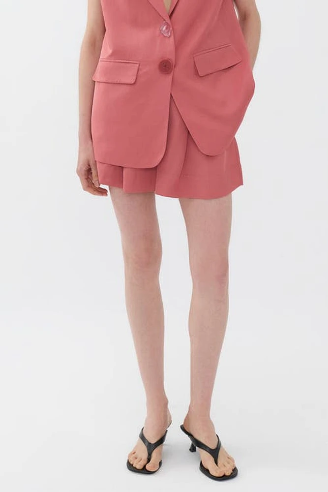 Nocturne High Waist Bermuda Shorts in Rose at Nordstrom