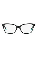 Tiffany & Co. 54mm Pillow Optical Glasses in Black Blue at Nordstrom