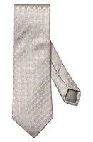 Eton Solid Jacquard Silk Tie in Lt/Pastel Gray at Nordstrom