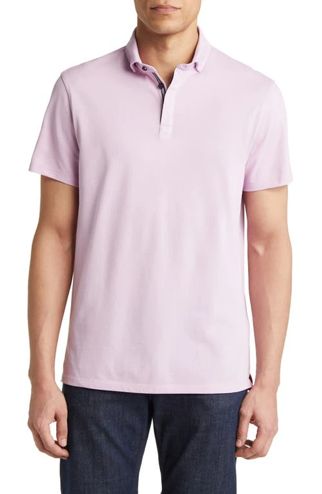 Stone Rose Performance Piqué Polo Lavender at Nordstrom,